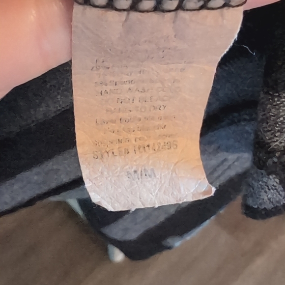 Majora Black & Grey Striped Cardigan Size M Excellent Condition - Picture 6 of 6